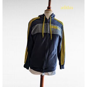 Adidas unisex fleece zipper closure jacket/hoodie    Sz S